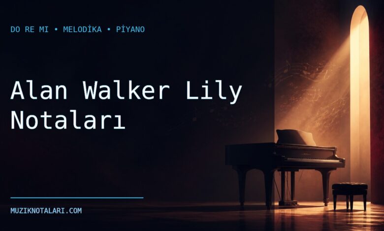 Alan Walker Lily notaları Do Re Mi çalışma kapağı