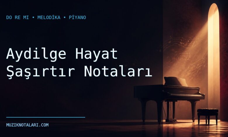 Aydilge Hayat Şaşırtır Notaları – Do Re Mi ve Melodika