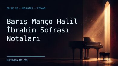 Barış Manço Halil İbrahim Sofrası notaları için Do Re Mi kapak görseli