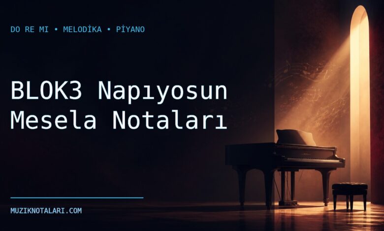 BLOK3 Napıyosun Mesela Notaları – Do Re Mi ve Melodika