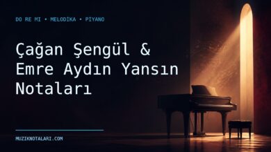 Çağan Şengül & Emre Aydın Yansın notaları için Do Re Mi kapak görseli