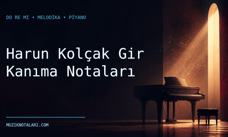 Harun Kolçak Gir Kanıma notaları Do Re Mi çalışma kapağı