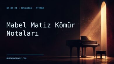 Mabel Matiz Kömür notaları için Do Re Mi kapak görseli