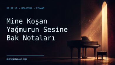 Mine Koşan Yağmurun Sesine Bak Notaları – Do Re Mi ve Melodika