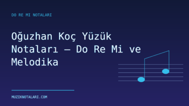 Oğuzhan Koç Yüzük Notaları – Do Re Mi ve Melodika
