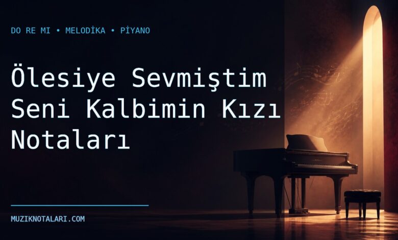 Ölesiye Sevmiştim Seni Kalbimin Kızı notaları Do Re Mi kapağı