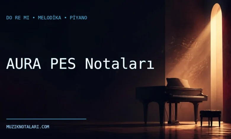 AURA PES notaları Do Re Mi ve melodika çalışma kapağı