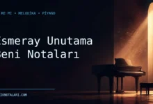 Esmeray Unutama Beni notaları Do Re Mi çalışma kapağı