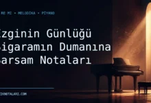 Ezginin Günlüğü Sigaramın Dumanına Sarsam keman notaları çalışma kapağı