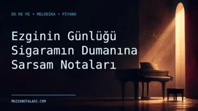 Ezginin Günlüğü Sigaramın Dumanına Sarsam keman notaları çalışma kapağı