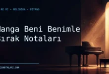 Manga Beni Benimle Bırak notaları ve gitar TAB çalışma kapağı