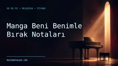 Manga Beni Benimle Bırak notaları ve gitar TAB çalışma kapağı